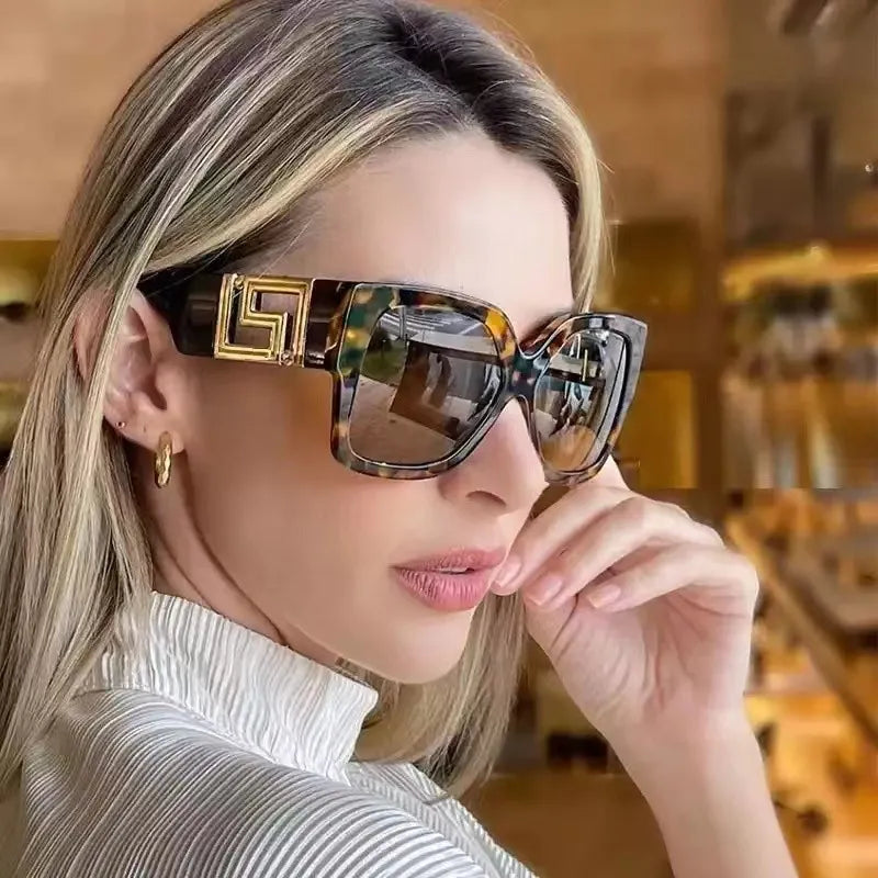 Óculos Clássico Quadrado Luxo
